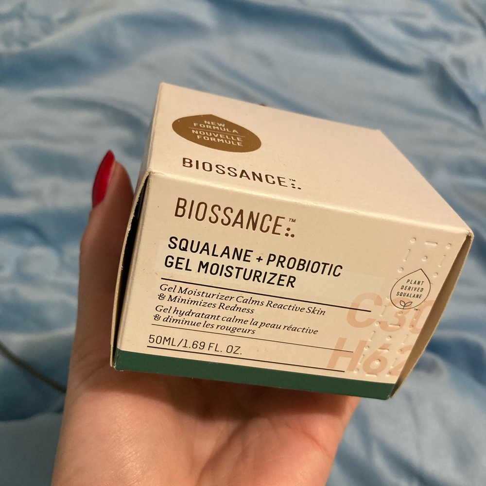 NEW Biossance squalane and probiotic gel moisturizer vegan